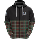 Scott Brown Ancient Clan Half Of Tartan Zipper Hoodie